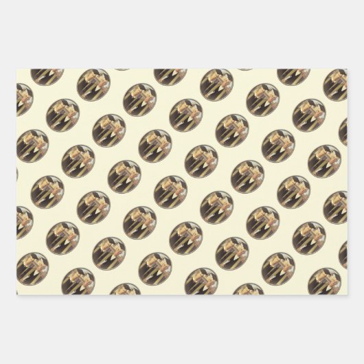 Mona Lisa und Friends Abschluss Geschenkpapier Set (Vorderseite 2)