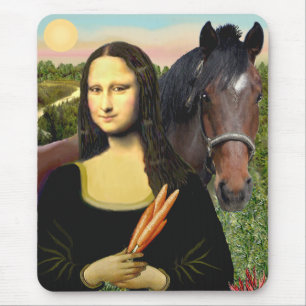 Mona Lisa und ihr Quarter Horse Mousepad