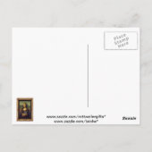 Mona Lisa und ihr Rottweiler Postkarte (Rückseite)