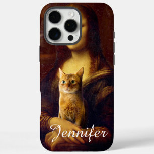 Mona Lisa und ihre Katze iPhone 16 Pro Max Hülle