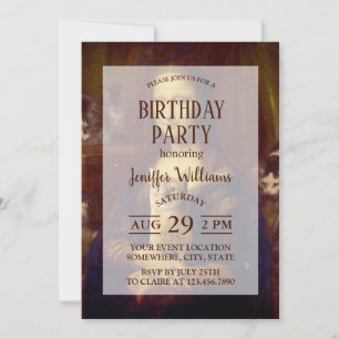 Mona Lisa und ihre Katze Einladung