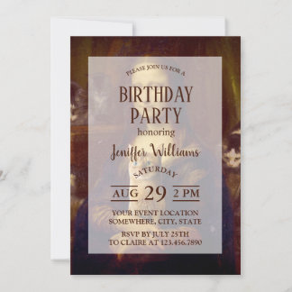 Mona Lisa und ihre Katze Einladung