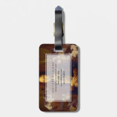 Mona Lisa und ihre Katze Gepäckanhänger (Rückseite vertikal)