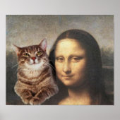 Mona Lisa und ihre Katze Poster (Vorne)