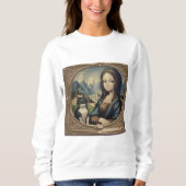 Mona Lisa und ihre Katze Sweatshirt (Vorderseite)