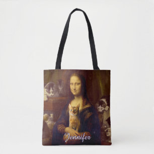 Mona Lisa und ihre Katze Tasche