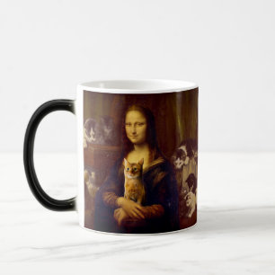 Mona Lisa und ihre Katze Verwandlungstasse