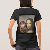 Mona Lisa und Katzenkumpel T-Shirt (Rückseite)