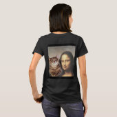 Mona Lisa und Katzenkumpel T-Shirt (Schwarz voll)