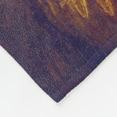 Mona Lisa und Van Gogh Fleecedecke (Ecke)