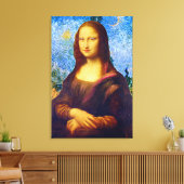 Mona Lisa und Van Gogh Leinwanddruck (Insitu (Wohnzimmer))
