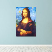 Mona Lisa und Van Gogh Leinwanddruck (Insitu (Holzboden))