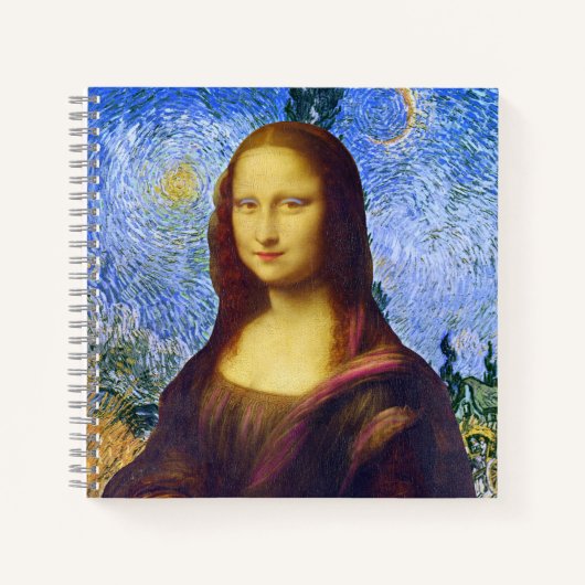Mona Lisa und Van Gogh Notizblock (Vorderseite)