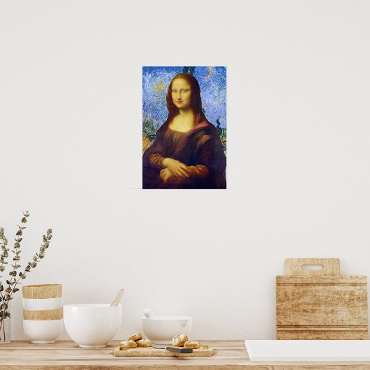 Mona Lisa und Van Gogh Poster (Küche)