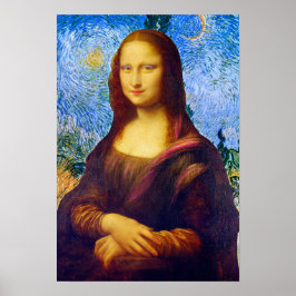 Mona Lisa und Van Gogh Poster