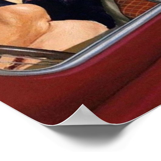 Mona Lisa und Van Gogh Poster (Ecke)