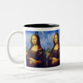 Mona Lisa und Van Gogh Zweifarbige Tasse (Links)