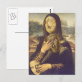 Mona Lisa Unentschlossen Postkarte (Vorne/Hinten)