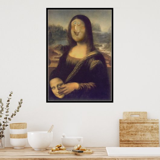 Mona Lisa - unmasked Poster (Küche)