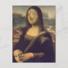 Mona Lisa Unmasked Postkarte
