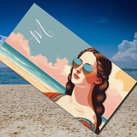Mona Lisa Urlaubsstimmung Strandtuch