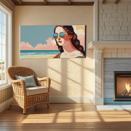 Mona Lisa Urlaubsvibes Poster
