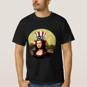 Mona Lisa USA Unabhängigkeitstag T-Shirt