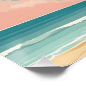 Mona Lisa Vacation Vibes Poster (Ecke)