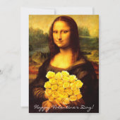 Mona Lisa Valentinstag Feiertagskarte (Vorderseite)