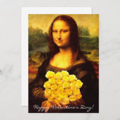 Mona Lisa Valentinstag Feiertagskarte (Vorne/Hinten)