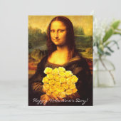 Mona Lisa Valentinstag Feiertagskarte (Stehend Vorderseite)