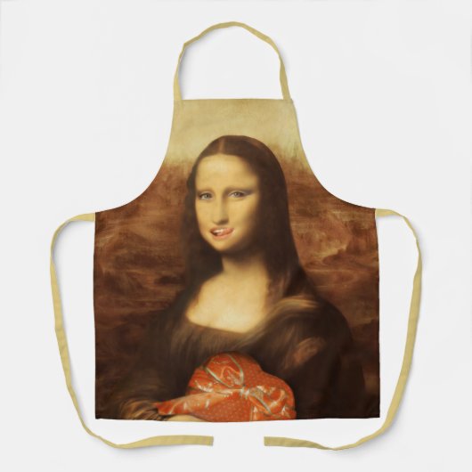 Mona Lisa Valentinstag Schürze (Vorderseite)