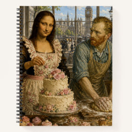 Mona Lisa & Van Gogh Backen Notizblock