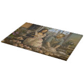 Mona Lisa & Van Gogh Backen Schneidebrett (Ecke)