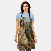 Mona Lisa & Van Gogh Backen Schürze (Getragen)