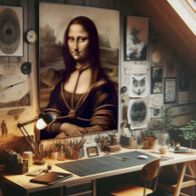 Mona Lisa verstrickt in Shibari