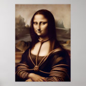Mona Lisa verstrickt in Shibari Poster (Vorne)