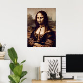 Mona Lisa verstrickt in Shibari Poster (Heimbüro)