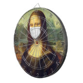 Mona Lisa Via Corona Virus Dartscheibe (Vorderseite rechts)