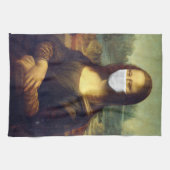 Mona Lisa Via Corona Virus Geschirrtuch (Horizontal)