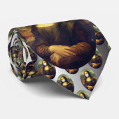 Mona Lisa Via Corona Virus Krawatte (Gerollt)