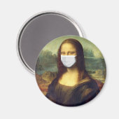 Mona Lisa Via Corona Virus Magnet (Vorderseite/Rückseite)
