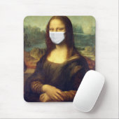 Mona Lisa Via Corona Virus Mousepad (Mit Mouse)