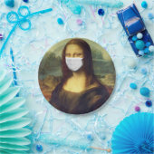 Mona Lisa Via Corona Virus Pappteller (Party)