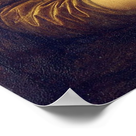 Mona Lisa Via Corona Virus Poster (Ecke)