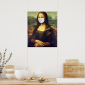 Mona Lisa Via Corona Virus Poster (Küche)