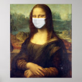 Mona Lisa Via Corona Virus Poster (Vorne)