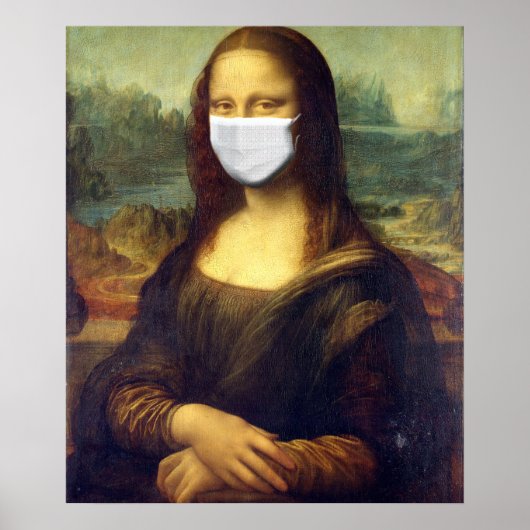 Mona Lisa Via Corona Virus Poster (Vorne)