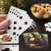 Mona Lisa Via Corona Virus Spielkarten (In Situ)