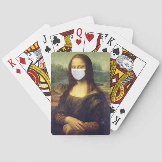 Mona Lisa Via Corona Virus Spielkarten (Rückseite)